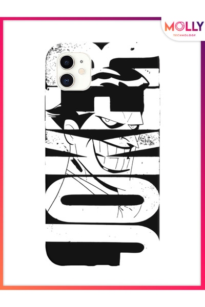 Molly Black Card King Pattern Silicone Case for iPhone 12