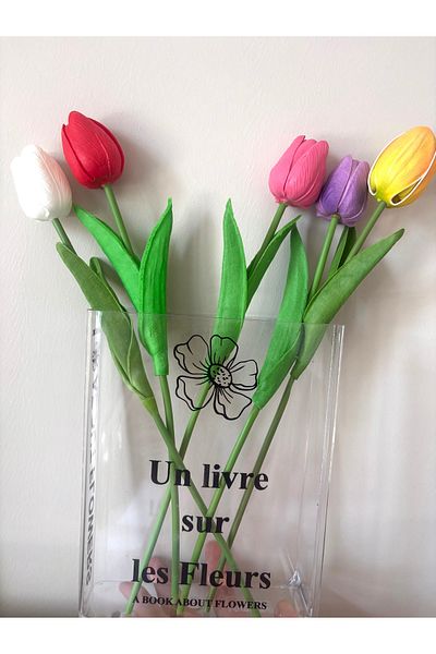 DEFORA Mika Book Pinterest Vază și lalele cu aspect umed de culori mixte