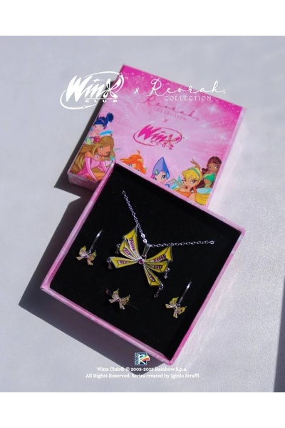 Reorah Collection Winx Club® Musa Enchantix Fairy Wings Set Gümüş Kaplama