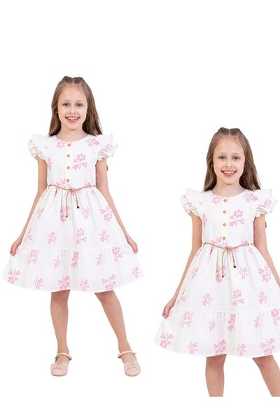 Biberon Çocuk Giyim Tivido floral patterned dress 6/12