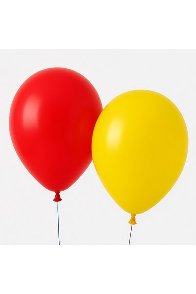 Ege Pastacılık Yellow Red Balloon Set of 10