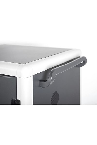 3 Secure Charging Trolley for 30 Tablets/Notebooks, USB-C with Cooling Fans - Digitus