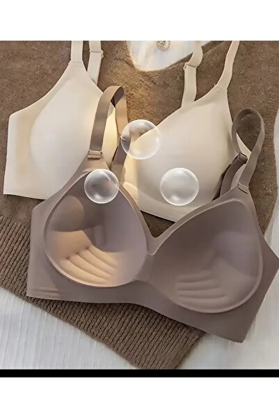 ARONA Women's Seamless Laser Cut Bra No Wire No Trace Extra Padding and Lift Sports Bralette