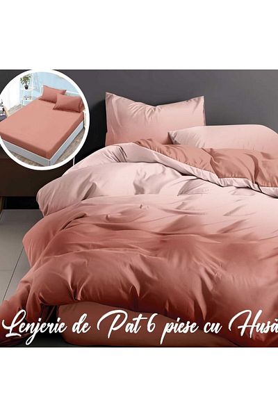 NufJoy Finet Cotton Linen 6 pieces Enjoy Life Fitted sheet for mattress 160x200 cm or 180x200 cm
