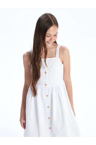 LC Waikiki Square Collar Girl's Dress