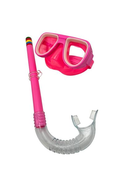 BaoBao Set Snorkeling Copii – Tub Respiratie 30x10 cm si Ochelari 15x6 cm, Multicolor