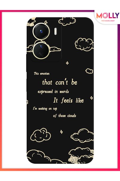 Molly Black Sky Whisper Pattern Silicone Case for Vivo Y16