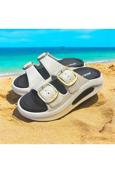 Cozi company Women's Wedge Heel Soft Sole Beach Sea Daily Comfortable Slippers