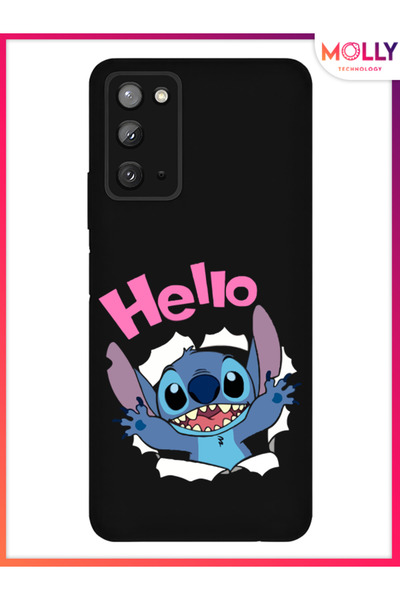 Molly Black Stitch Surprise Pattern Silicone Case for Samsung Galaxy Note 20