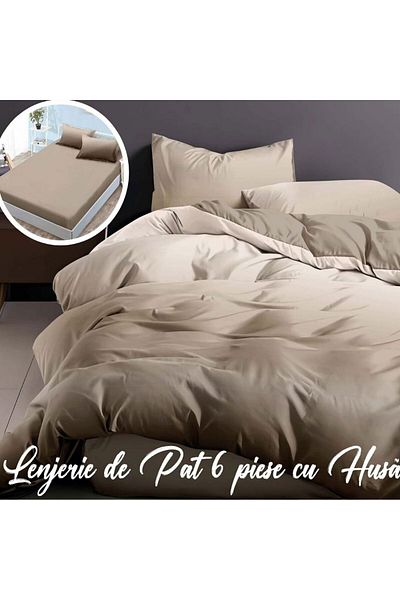 NufJoy Finet Cotton Linen 6 pieces Enjoy Life Fitted sheet for mattress 160x200 cm or 180x200 cm