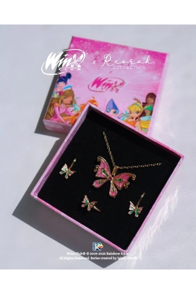 Reorah Collection Winx Club® Flora Enchantix Fairy Wings Set Altın Kaplama