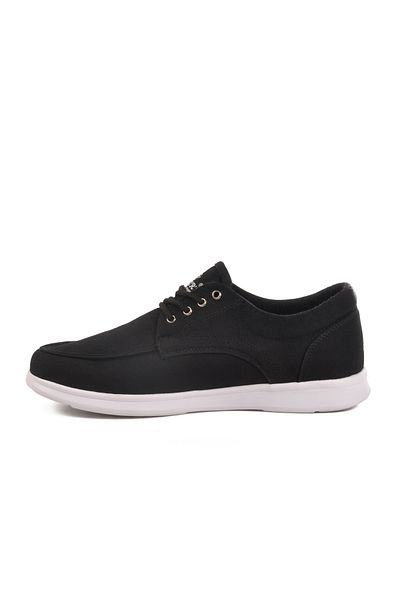 AYAKMOD Black White Linen Lightweight Men's Casual Shoes 023 m