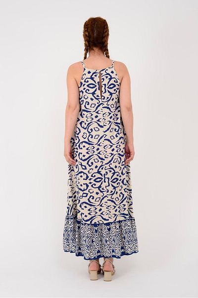 Hazinedan Women's Authentic Pattern Regina Volan Strap Dress