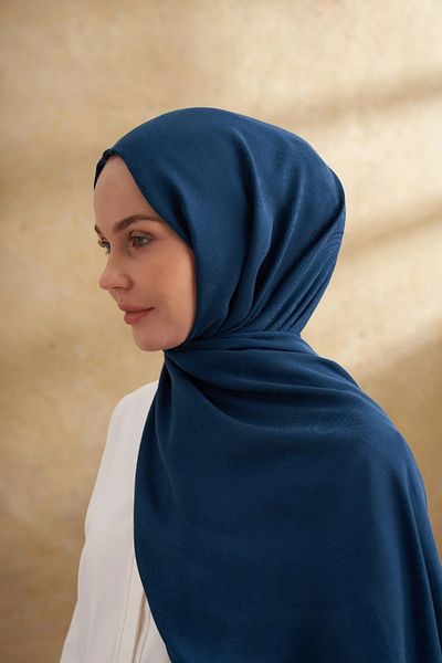 ARMANDA Petrol Green Lyocell Nomade Pattern Shawl 3354