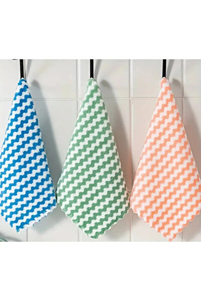 EcoVibe 3lü Mikrofiber Pofuduk Çok Amaçlı Kolay Temizlenir Bez