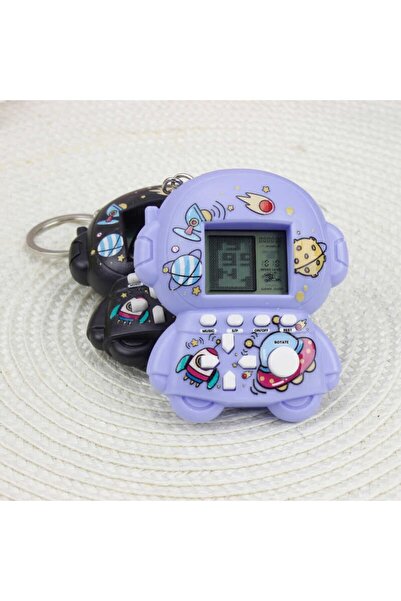 Nostaljik Lezzetler Tetris Keychain Tetris Game Astronaut Bag Ornament-Keychain (1 Piece)