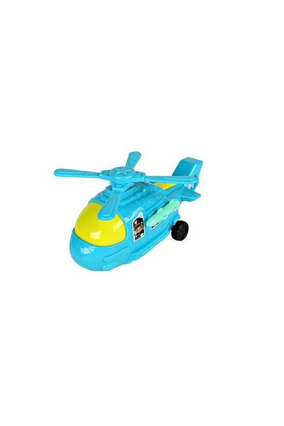 rexa Kids' Green Rescue Helicopter Toy with Wheels - Durable Pretend Play Aircraft