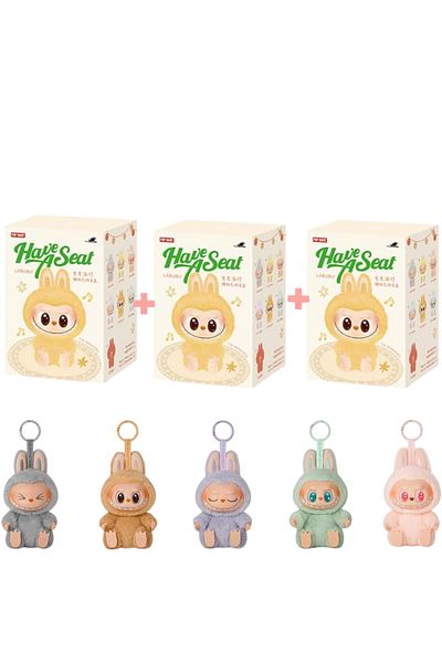 Pop Mart 3-Pack LABUBU The Monsters - Have a Seat Vinyl Plush Blind Box