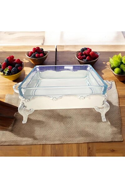 partridge store Square Presentation Stand with Plated Legs 23cm