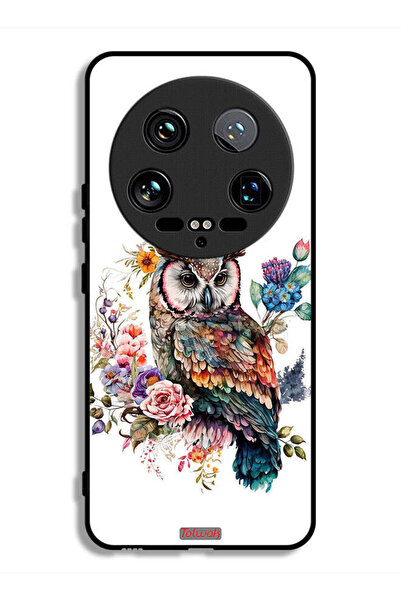 Tolwak غطاء حماية فائق لهاتف شاومي 14 بتصميم بومة فنية تجريدية