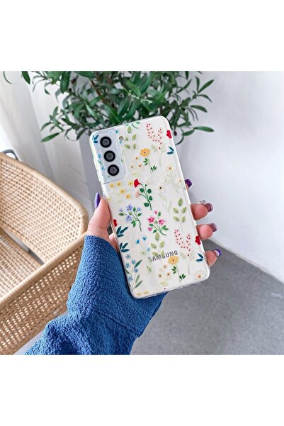DarkSun SAMSUNG NOTE 10 LİTE - A81 Uyumlu Çiçek v3 Desenli Şeffaf Telefon Kılıfı
