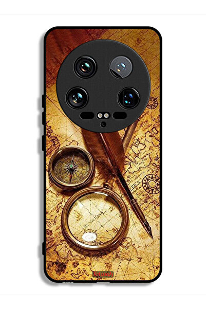 Tolwak غطاء حماية فائق لهاتف شاومي 14 بوصلة عتيقة