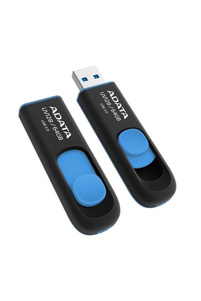Adata USB 3.0 64GB Negru/Albastru UV128
