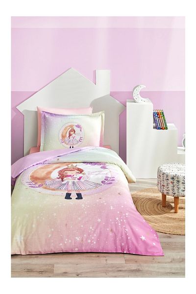 Özdilek Single Fitted Sheet Duvet Cover Set Sweet Dream