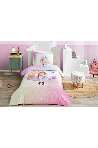 Özdilek Single Fitted Sheet Duvet Cover Set Sweet Dream