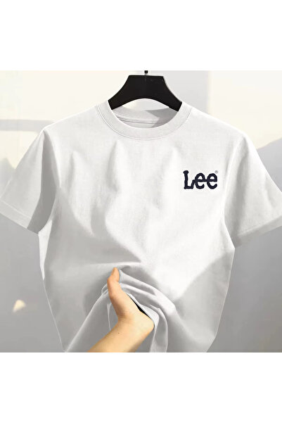 benimcombinim Unısex Erkek/Kadın Lee Baskılı Oversize Pamuklu Bisiklet Yaka T...