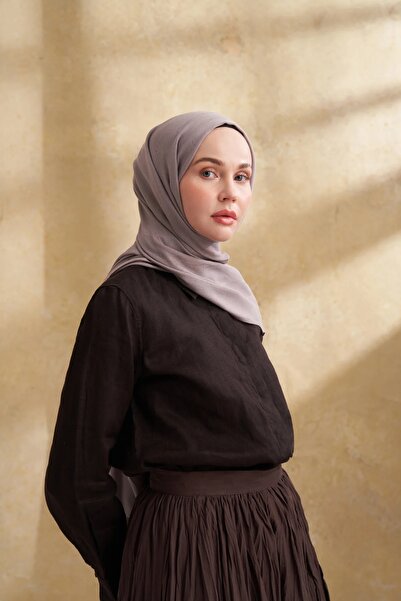 ARMANDA Mink Cotton Modal Aden Pattern Shawl 3355