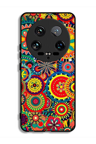 Tolwak غطاء حماية فائق لهاتف شاومي 14 بنمط ماندالا ملون