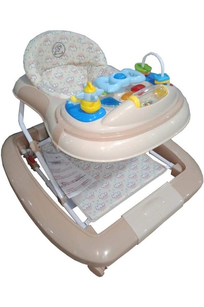 rexa مشاية أطفال مع ألعاب تفاعلية ومقعد مريح للأطفال الصغار، الأبعاد: 68.8 × 67.2 × 13.6 سم