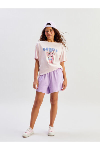 LC Waikiki Sparkling Selections from Shining Store |   Girls' Shorts with Elastic Waist