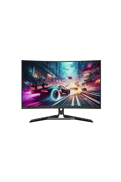 LENOVO Legion R32qc-30 Curved Gaming 31.5-Inch 2k QHD 2560x1440 VA 180Hz 0.5ms Console Sup- Raven Black
