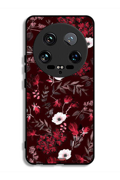 Tolwak غطاء حماية فائق لهاتف شاومي 14 بنقشة زهور صغيرة وأوراق استوائية