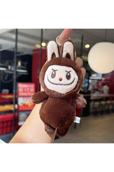 unbranded Labobo Stuffed Toy New Keychain Gift Brown Angry Face