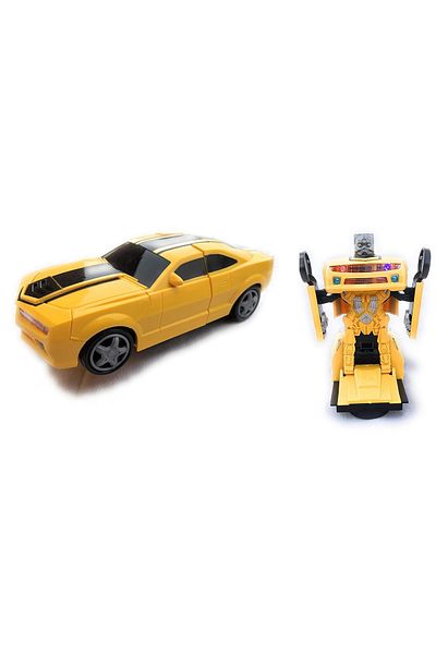 rexa Transforming Robot Car Toy - Automatic Deformation Vehicle with Lights & Sounds