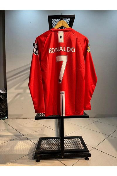 yenteks Season 08-09 Manchester. Ronaldo .Red Color Long Sleeve Adult Jersey (with Gift)
