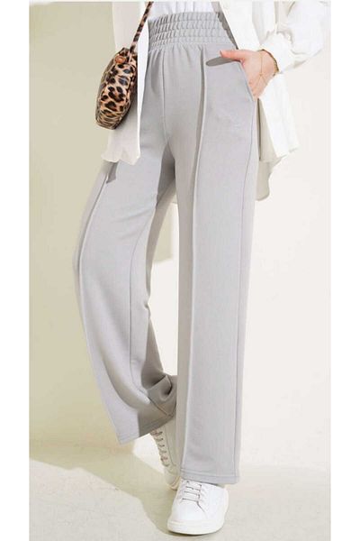 Smymoda Women's Two-Thread High Waist Casual Pants