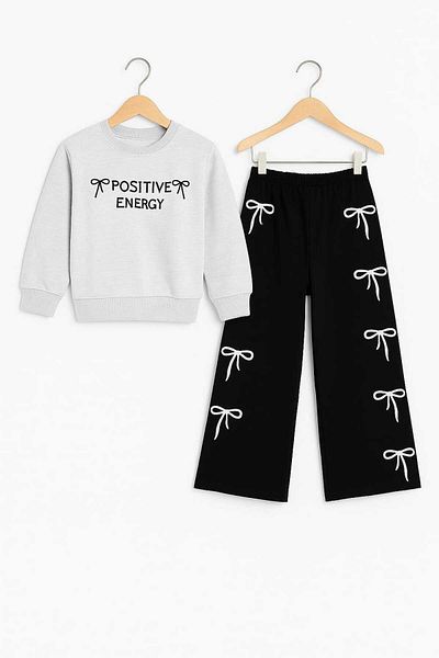 Midani Store Girl's Tracksuit Set 2 Pieces |   Sweatshirt Sweatpants Sports Comfortable Casual Suit Fall