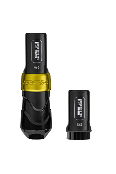 FK Irons Flux Max | 3.2 mm Stroke | Gold Stealth Renk | Çift Bataryalı - Kablosuz Dövme Makinesi