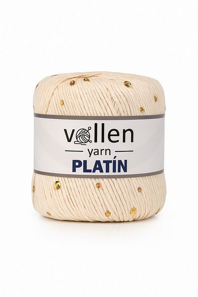 vollen yarn Πλατινένιο νήμα πλεξίματος με παγιέτες, μαλλί με γυαλιστερό γκλίτερ και συμβατό με καρφίτσα