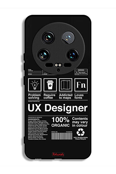 Tolwak Xiaomi 14 Ultra Protective Case Cover Ux Designer Sticker
