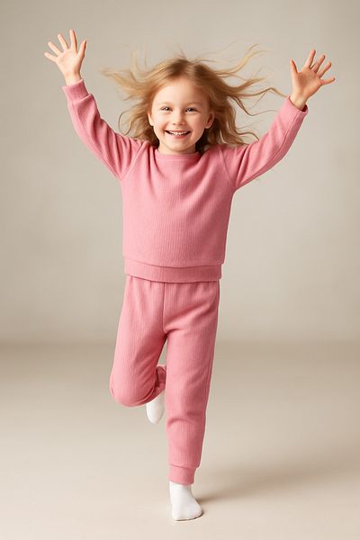 MAXI DRY Cotton Seasonal Long Sleeve Girls' Bottom Top Set
