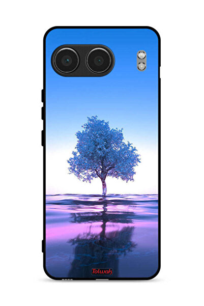 Tolwak غطاء حماية لهاتف OnePlus Nord 4 5G بتصميم شجرة نيون وانعكاس مائي وفن رقمي