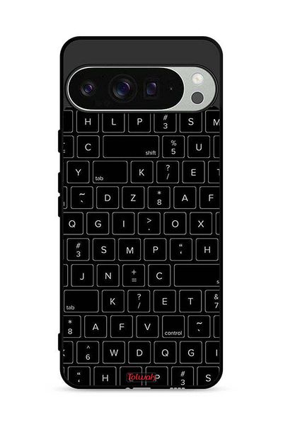 Tolwak غطاء حماية لهاتف Google Pixel 9 Pro XL بنمط مفاتيح لوحة المفاتيح العشوائية