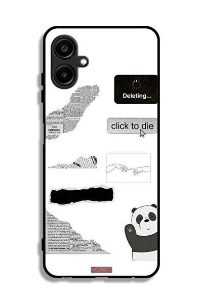 Tolwak غطاء حماية لهاتف سامسونج جالاكسي A06 4G، ملصق باندا