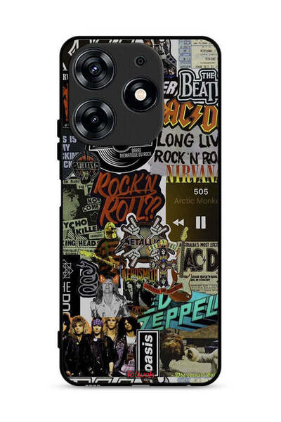 Tolwak غطاء حماية لهاتف تكنو سبارك 10 برو 4G، تحيا موسيقى الروك أند رول