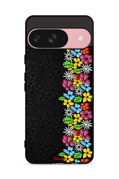Tolwak غطاء حماية لجهاز Google Pixel 9 بتصميم زهور